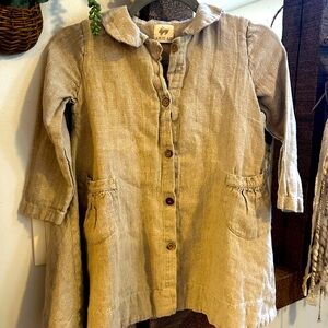 La Petit Alice Linen Dress Girls